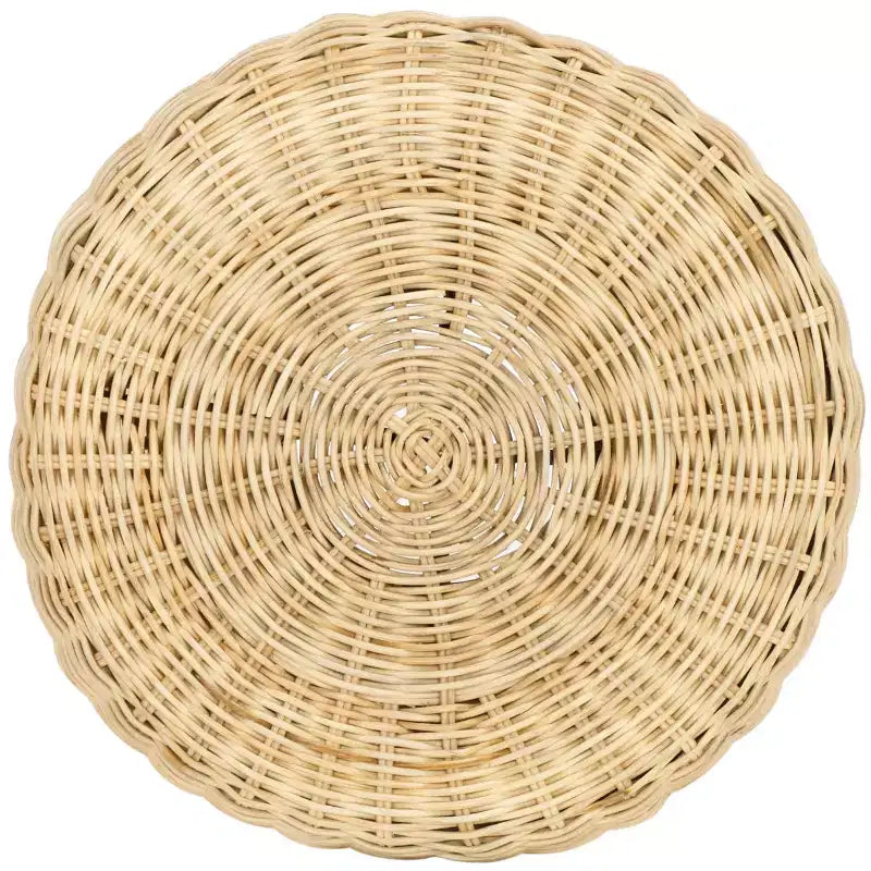 Sgabello d'appoggio in rattan - Finitura naturale