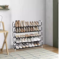 Modern 5-Tier Shoe Rack with Space-Saving Design and Easy Assembly - Ideal Shoe Storage Solution for Hallway Closets