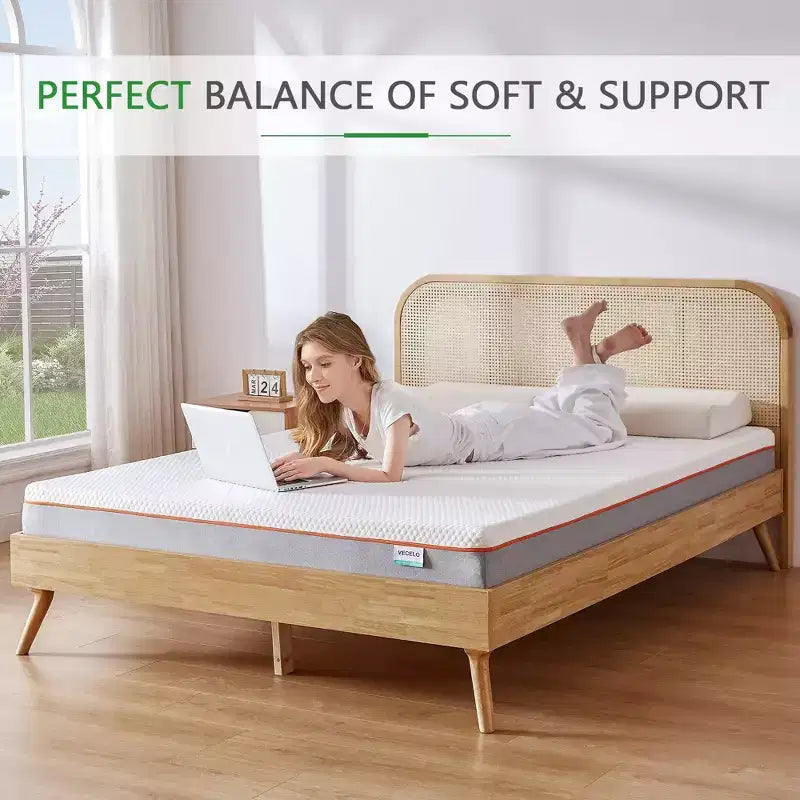 Materasso in memory foam da 8 pollici – Rigidità media, varie misure