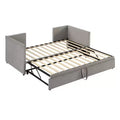 Velvet Twin Daybed featuring Hidden Trundle - Offers Elegant Design and Space-Saving Functionality