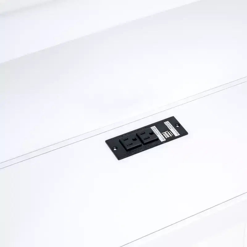 Divano Letto Singolo con Cassetti Contenitori, Armadietti Laterali e Porte di Ricarica USB