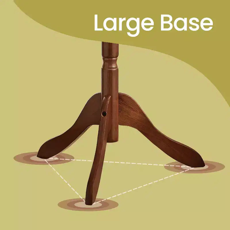 Appendiabiti da terra con 10 ganci – Legno massiccio, altezza 179 cm
