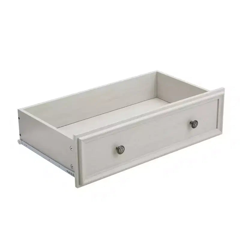 Cassettiera accentata beige a 5 cassetti, altezza 44.3 pollici