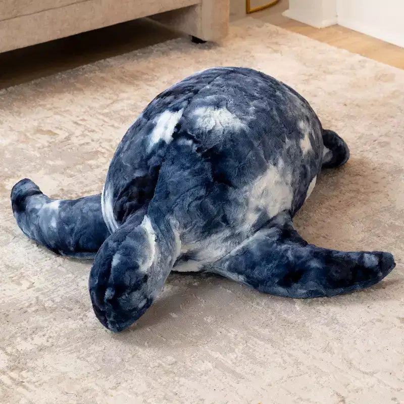 Shelly la Tartaruga, Grande Peluche Animale Marino Sacchetto di Fagioli e Pouf per Bambini