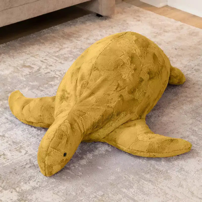 Shelly la Tartaruga, Grande Peluche Animale Marino Sacchetto di Fagioli e Pouf per Bambini