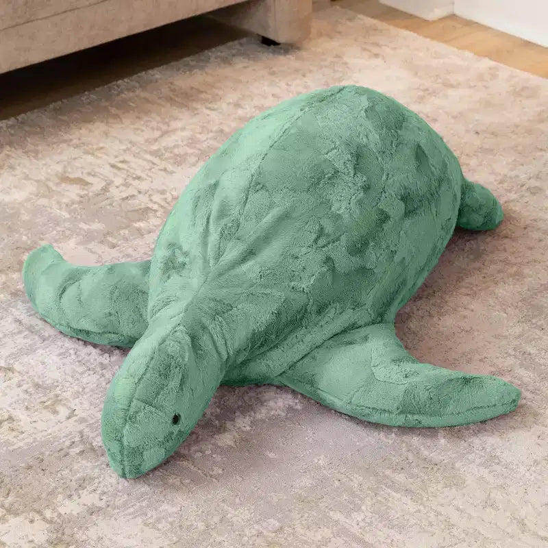 Shelly la Tartaruga, Grande Peluche Animale Marino Sacchetto di Fagioli e Pouf per Bambini
