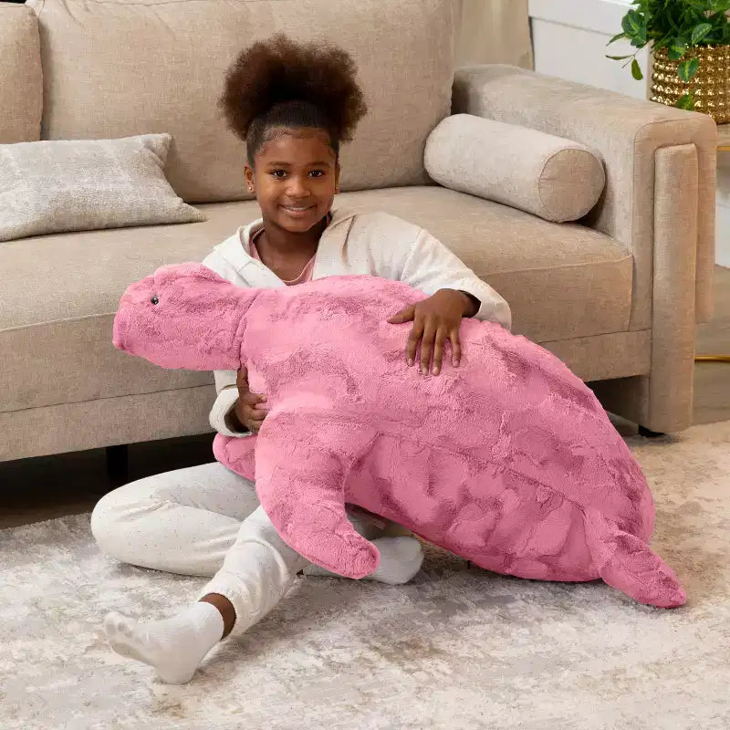 Shelly la Tartaruga, Grande Peluche Animale Marino Sacchetto di Fagioli e Pouf per Bambini