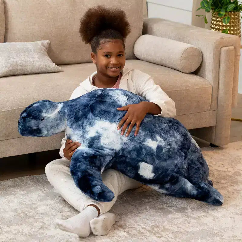 Shelly la Tartaruga, Grande Peluche Animale Marino Sacchetto di Fagioli e Pouf per Bambini