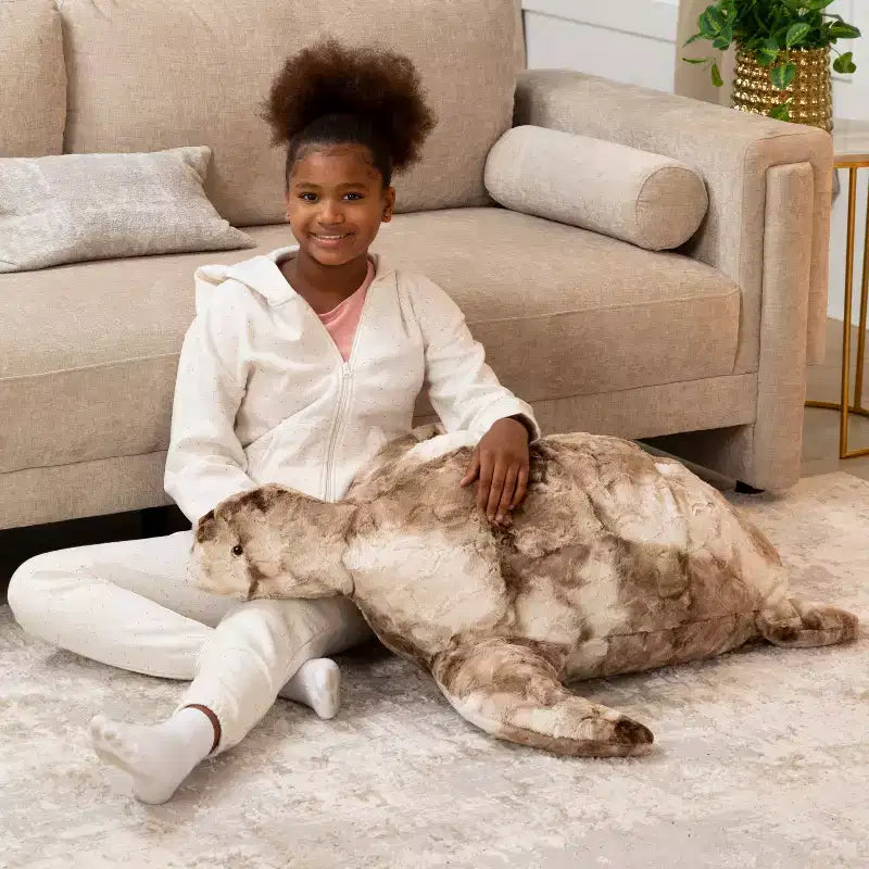Shelly la Tartaruga, Grande Peluche Animale Marino Sacchetto di Fagioli e Pouf per Bambini