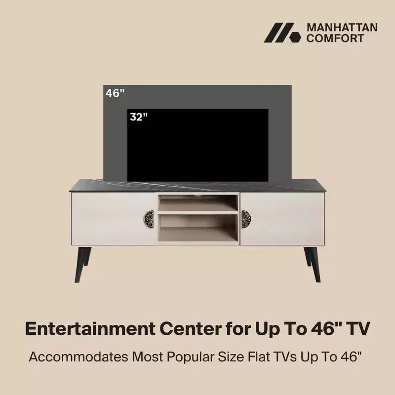 Mobile TV moderno metà secolo da 55" per TV fino a 46"