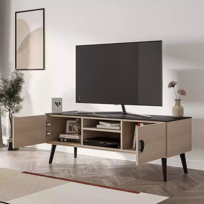 Mobile TV moderno metà secolo da 55" per TV fino a 46"