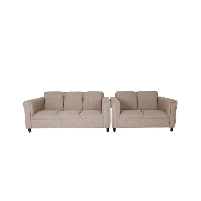 Divano a due posti e set di divani Coast to Coast Sofas Mid Century Modern in poliestere e nylon con struttura in legno massello e tappezzeria
