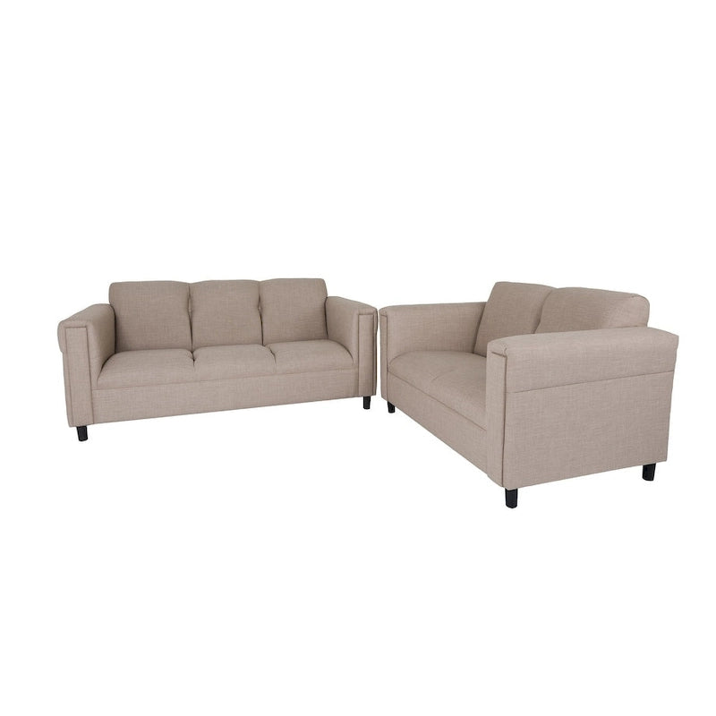 Divano a due posti e set di divani Coast to Coast Sofas Mid Century Modern in poliestere e nylon con struttura in legno massello e tappezzeria