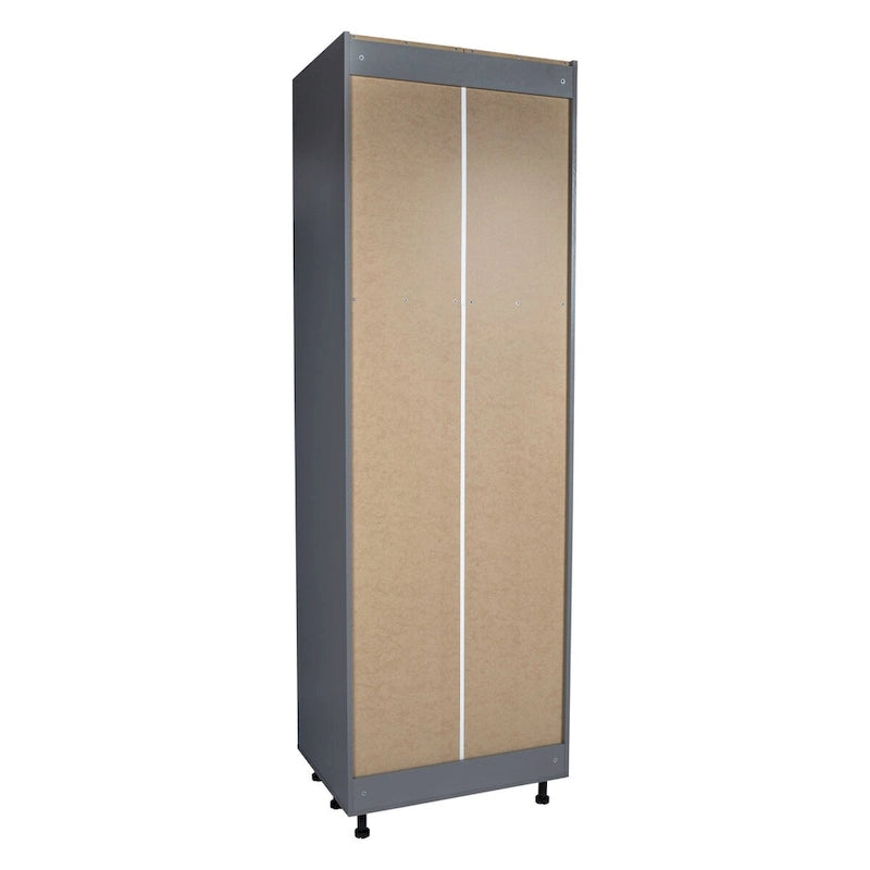 Armadio multiuso a quattro ante grigio 36 x 90 x 23 3/8