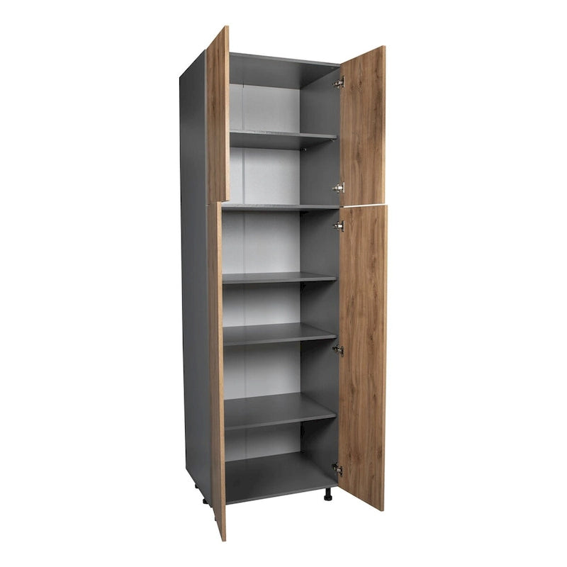 Armadio multiuso a quattro ante grigio 36 x 90 x 23 3/8