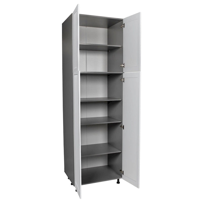 Armadio multiuso a quattro ante grigio 36 x 90 x 23 3/8