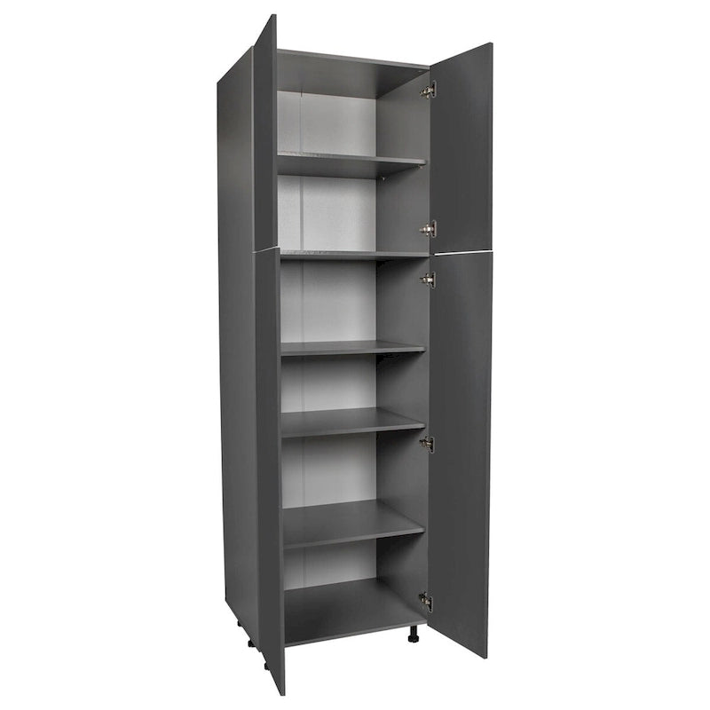 Armadio multiuso a quattro ante grigio 36 x 90 x 23 3/8
